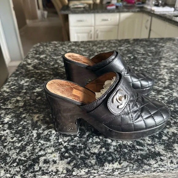 Authentic Chanel Clogs. I had people stop me to tell me how beautiful they are. - Picture 2 of 3
